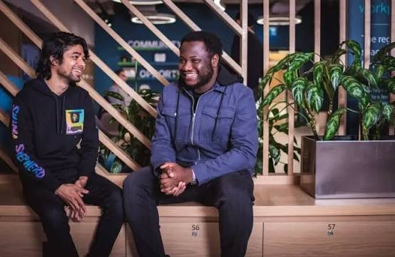 Founders at a co-working space